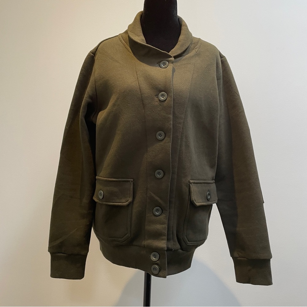 NWT Women’s Red Canoe Cardigan in Olive Green Size L